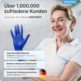 ARNOMED Nitril Ocean Blue Einmalhandschuhe, puderfrei, blau – Ansicht 9