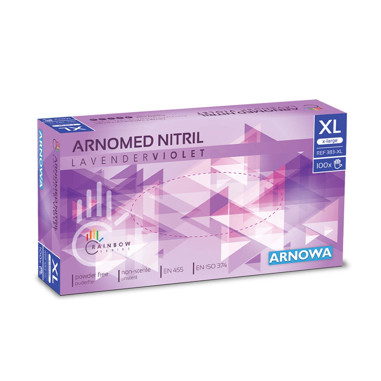 ARNOMED Nitril Lavender Violet Einmalhandschuhe, puderfrei, lila – Ansicht 1
