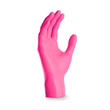 ARNOMED Nitril Magnolia Pink Einmalhandschuhe, puderfrei, pink – Ansicht 2