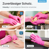 ARNOMED Nitril Magnolia Pink Einmalhandschuhe, puderfrei, pink – Ansicht 6