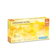 ARNOMED Nitril Sunflower Yellow Einmalhandschuhe, puderfrei, gelb – Ansicht 1