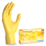 ARNOMED Nitril Sunflower Yellow Einmalhandschuhe, puderfrei, gelb – Ansicht 3