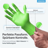 ARNOMED Nitril Lime Green Einmalhandschuhe, puderfrei, grün – Ansicht 5
