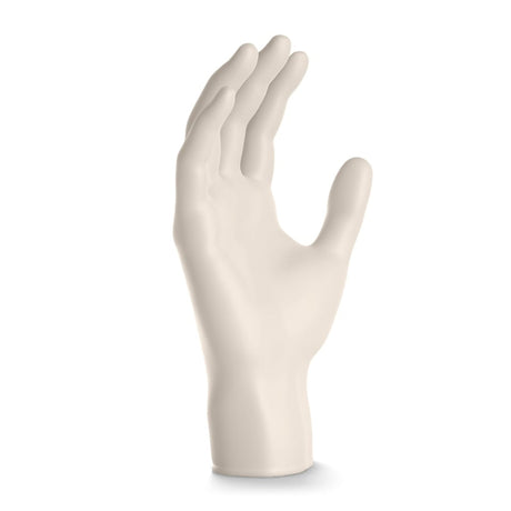 ARNOMED Latex Einmalhandschuhe, puderfrei, naturfarben, reißfest – Ansicht 2