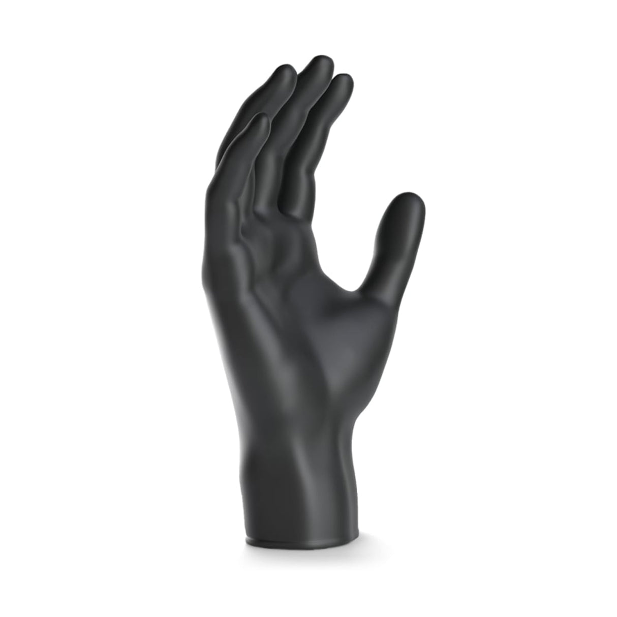 ARNOMED Latex Einmalhandschuhe, puderfrei, schwarz, extra strapazierfähig – Ansicht 2