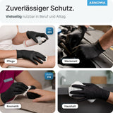 ARNOMED Latex Einmalhandschuhe, puderfrei, schwarz, extra strapazierfähig – Ansicht 6