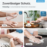 ARNOMED Vinyl Einmalhandschuhe, puderfrei, transparent, mit Rollrand – Ansicht 6