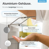 ARNOMED Desinfektionsmittelspender, Aluminium, individuell dosierbar – Ansicht 2
