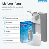 ARNOMED Desinfektionsmittelspender, Aluminium, individuell dosierbar – Ansicht 6