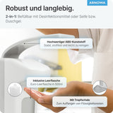 ARNOMED Desinfektionsmittelspender, ABS Kunststoff, weiß, individuell dosierbar – Ansicht 2