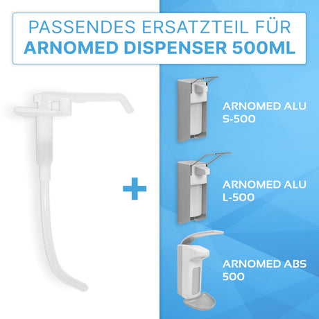 ARNOMED Ersatzpumpe für Desinfektionsmittelspender, weiß – Ansicht 2