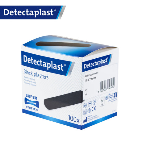 Detectaplast Super Stretch black Pflaster, schwarz – stark dehnbar und hypoallergen – Ansicht 3