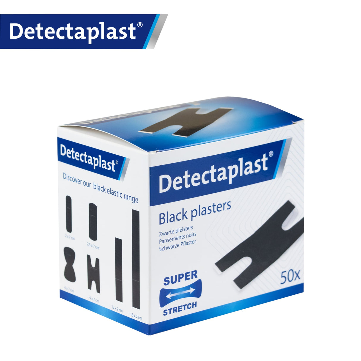 Detectaplast Super Stretch black Pflaster, schwarz – stark dehnbar und hypoallergen – Ansicht 14