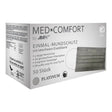 AMPri Med-Comfort Einmalmundschutz Typ IIR, 4-lagig - 1 Karton = 10 Packungen à 50 Stück, Farbe: grau
