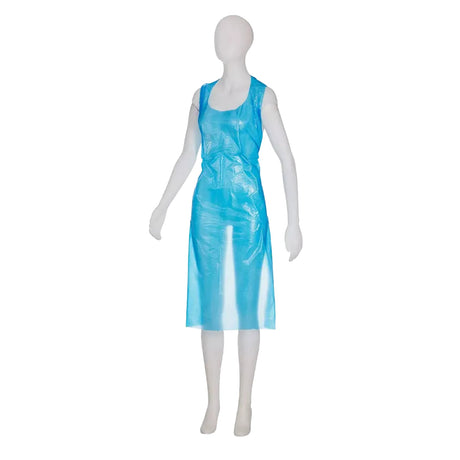 AMPri Med-Comfort Einwegschürze light gehämmert, 75 × 125 cm, blau - 1 Karton = 10 Packungen à 100 Stück