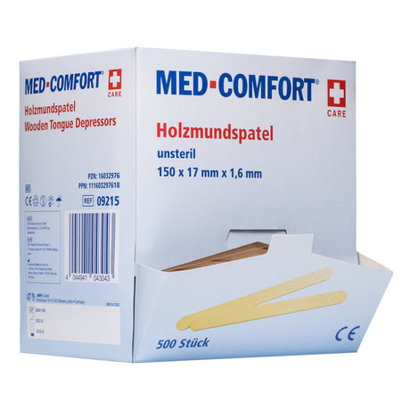 AMPri MED-COMFORT Mundspatel aus Birkenholz, unsteril - 1 Karton = 10 Packungen à 500 Stück