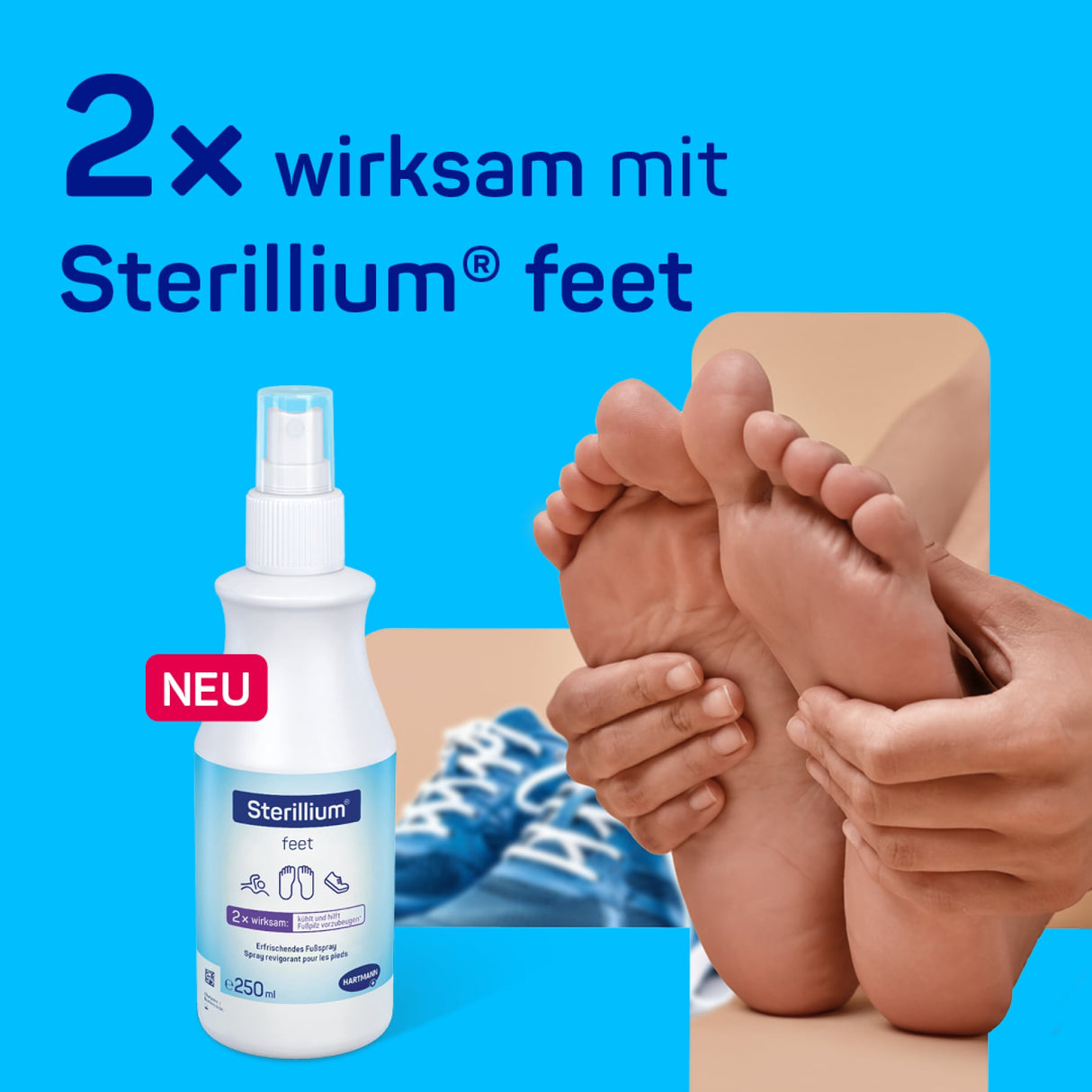 Hartmann Sterillium feet Fußspray, erfrischend und geruchshemmend – Ansicht 3
