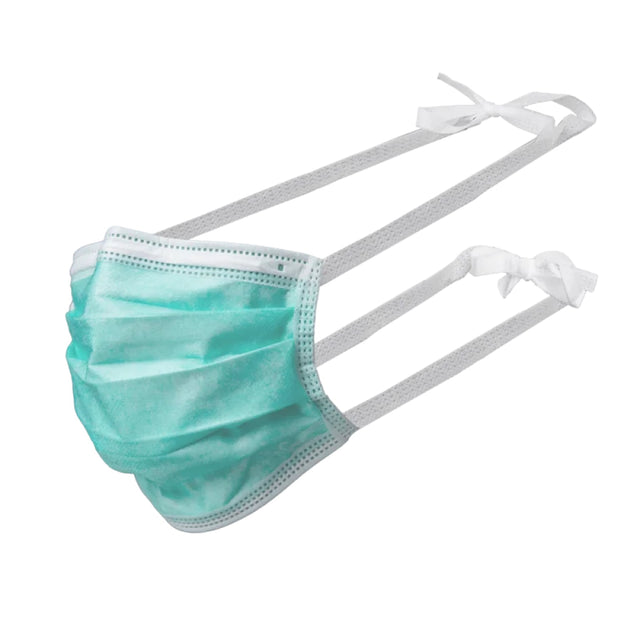 AMPri BASIC-PLUS OP-Maske, Typ II, 3-lagig, grün - 1 Karton = 20 Packungen à 50 Stück, Farbe: grün
