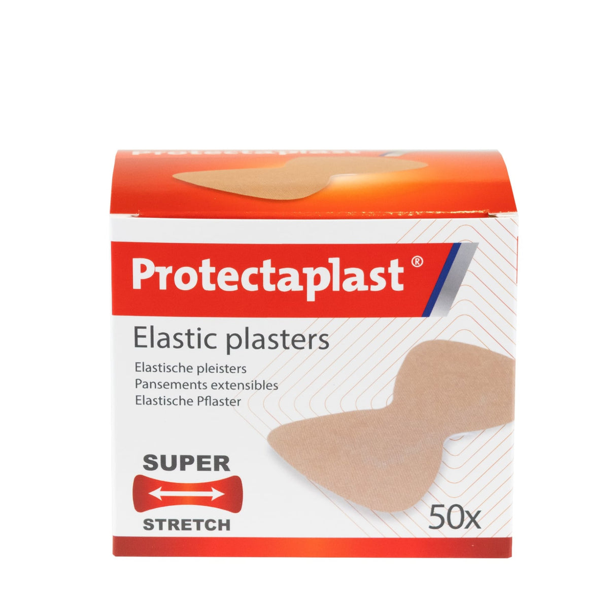 Protectaplast Super Stretch Pflaster, elastisch, beige – latexfrei, für viel bewegte Körperstellen – Ansicht 5