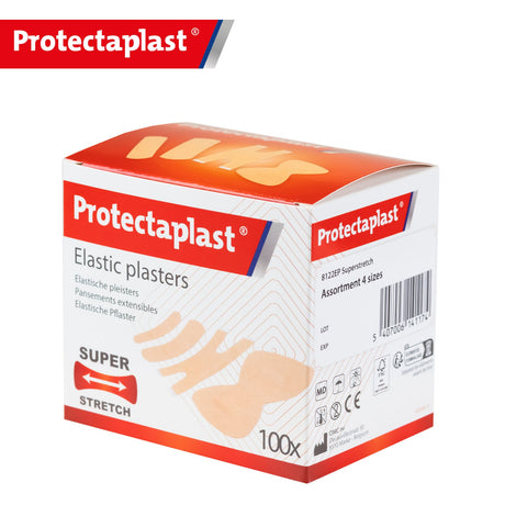 Protectaplast Super Stretch Pflaster, elastisch, beige – latexfrei, für viel bewegte Körperstellen – Ansicht 9