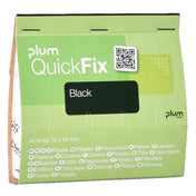 Plum QuickFix Black Pflaster atmungsaktiv, 72 x 25 mm – strapazierfähig, einzeln verpackt
