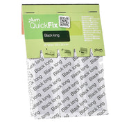 Plum QuickFix Black Long Pflaster atmungsaktiv, 120 x 20 mm – extra lang für Finger
