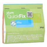 Plum QuickFix XRay Pflaster blau, 72 x 25 mm – röntgen- und metalldetektierbar, wasserbeständig