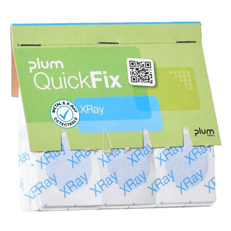 Plum QuickFix XRay Pflaster blau, 72 x 25 mm – röntgen- und metalldetektierbar, wasserbeständig – Ansicht 2