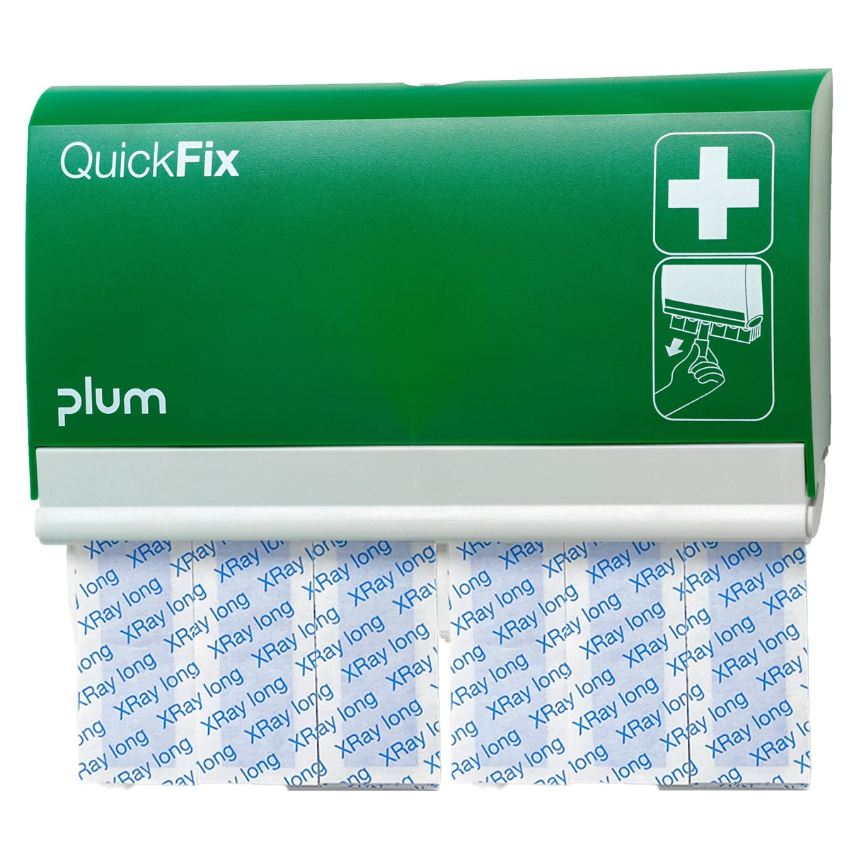 Plum QuickFix XRay Long Pflasterspender – mit 60 langen detektierbaren Pflastern