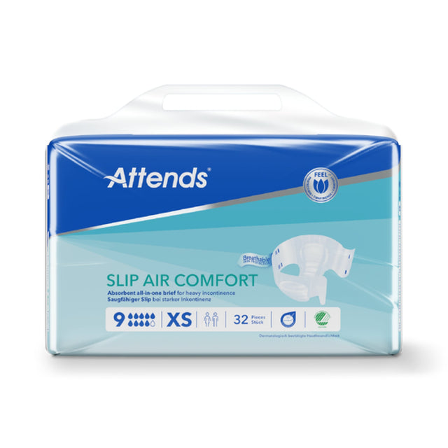 Attends Slip Air Comfort 9 Inkontinenzslips mit speziellen Saugkanälen und hoher Saugleistung