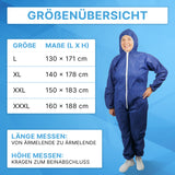 ARNOMED COVER Einwegoverall mit Kapuze, PP, blau, atmungsaktiv – Ansicht 4