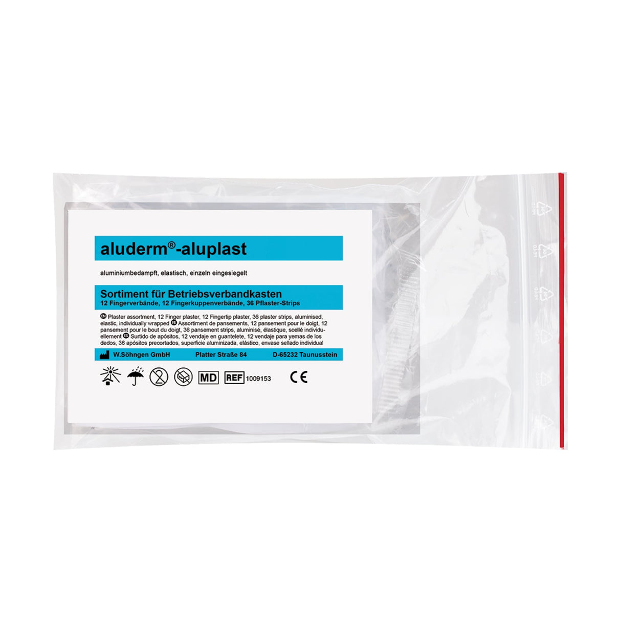 Söhngen aluderm-aluplast Sortiment für Betriebsverbandkasten, groß
