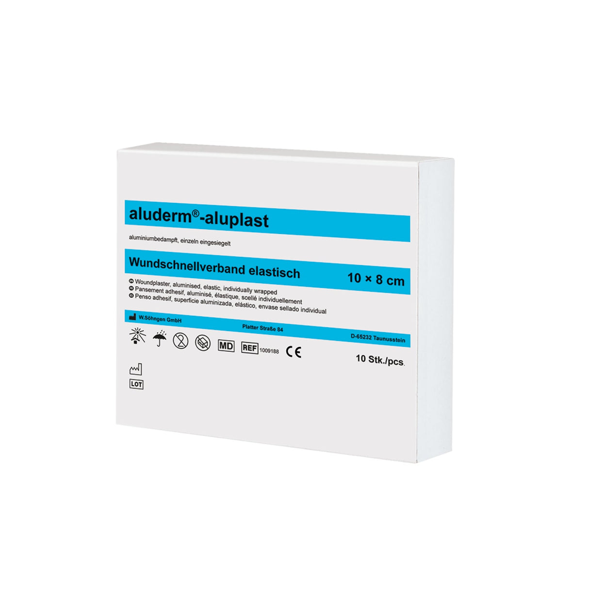 Söhngen aluderm-aluplast Wundverbandpflaster, 10 cm – Ansicht 7