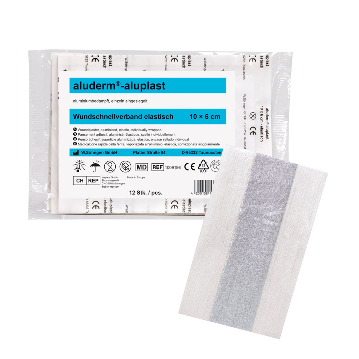 Söhngen Verbandkasten-Set aluderm-aluplast, 10 x 6 cm