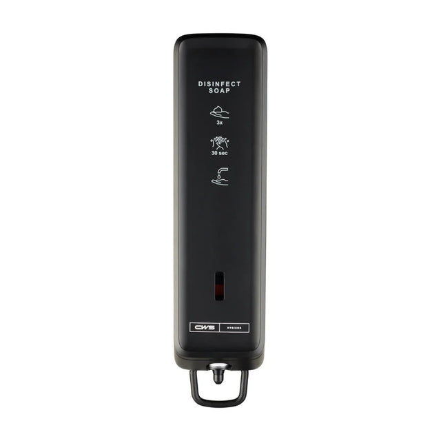 CWS PureLine EcoBlack Desinfektionsschaumspender, schwarz, mit Diebstahlsicherung