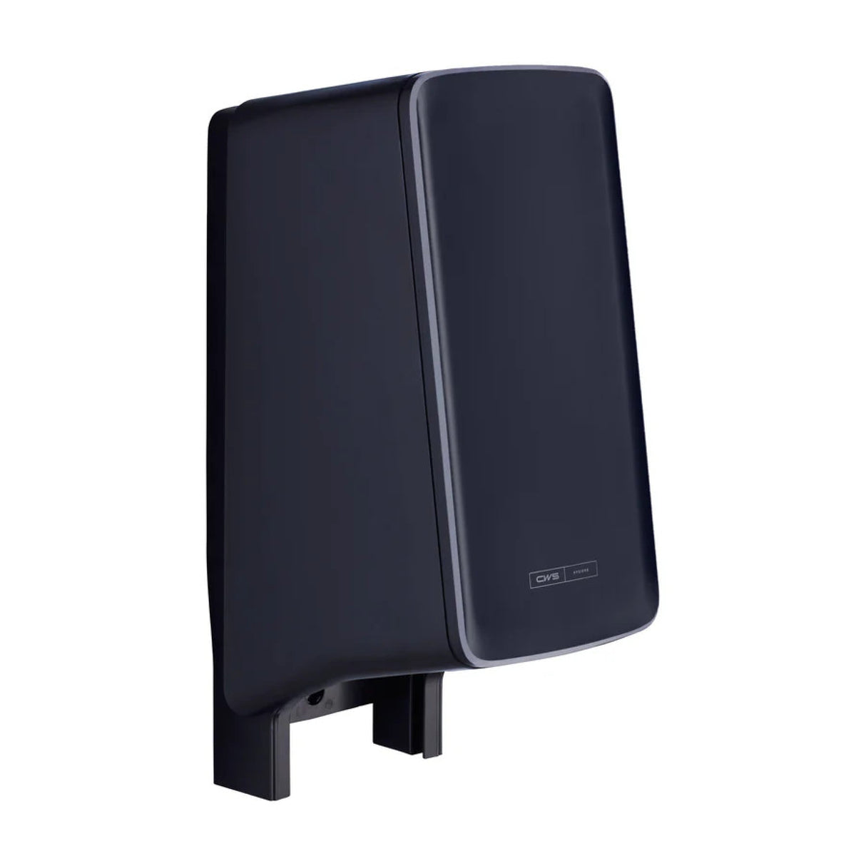 CWS PureLine EcoBlack Toilettenpapierspender, für zwei Rollen, abschließbar – Ansicht 2
