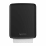 CWS PureLine Black EcoBlack Paperroll NT Hybrid Papierspender, mit Restrollenfunktion und LED-Statusanzeige