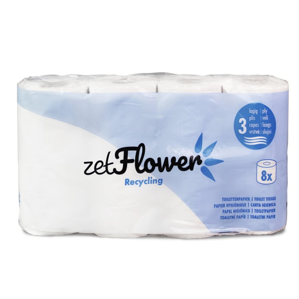ZVG Toilettenpapier 3-lagig, weiß, extra weich mit Dekoprägung – Ansicht 2