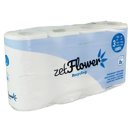 ZVG Toilettenpapier 3-lagig, weiß, extra weich mit Dekoprägung – Ansicht 3