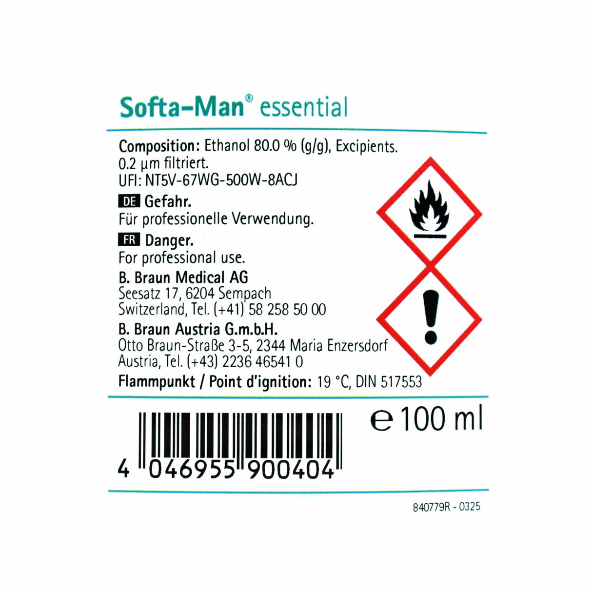 B. Braun Softa-Man Essential Händedesinfektionsmittel, ganzjährig einsetzbar – Ansicht 2