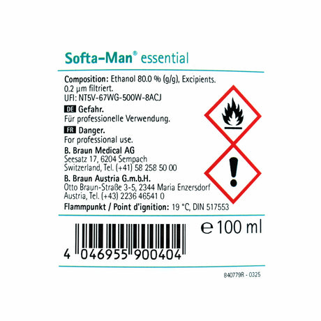 B. Braun Softa-Man Essential Händedesinfektionsmittel, ganzjährig einsetzbar – Ansicht 2
