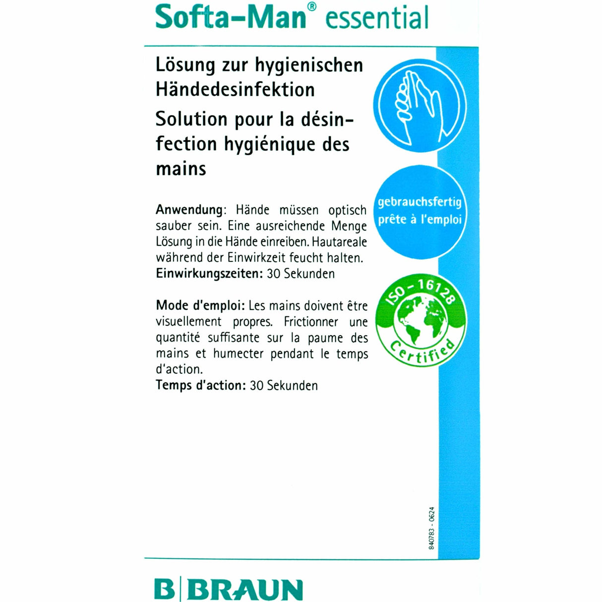 B. Braun Softa-Man Essential Händedesinfektionsmittel, ganzjährig einsetzbar – Ansicht 19