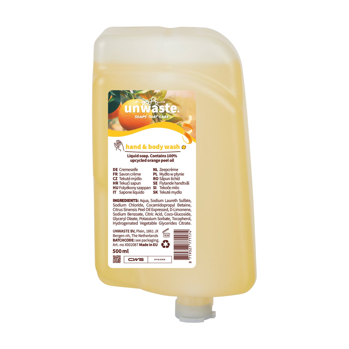 CWS Unwaste Cream Soap Cremeseife, pH-neutral, aus wiederverwerteten Orangenschalen