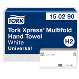 Tork Xpress Multifold Papierhandtücher H2, 2-lagig, weiß, 100 % Recyclingfasern