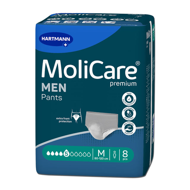 MoliCare Premium Men Pants Inkontinenzhosen, 5 Tropfen