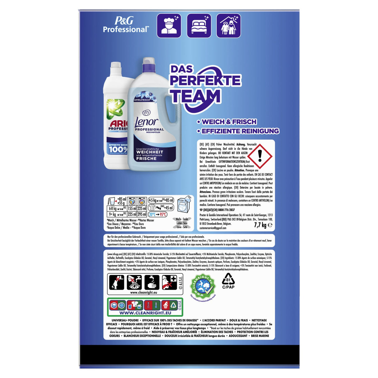 Ariel Professional Universal+ Pulverwaschmittel mit Geruchsschutz – Ansicht 7