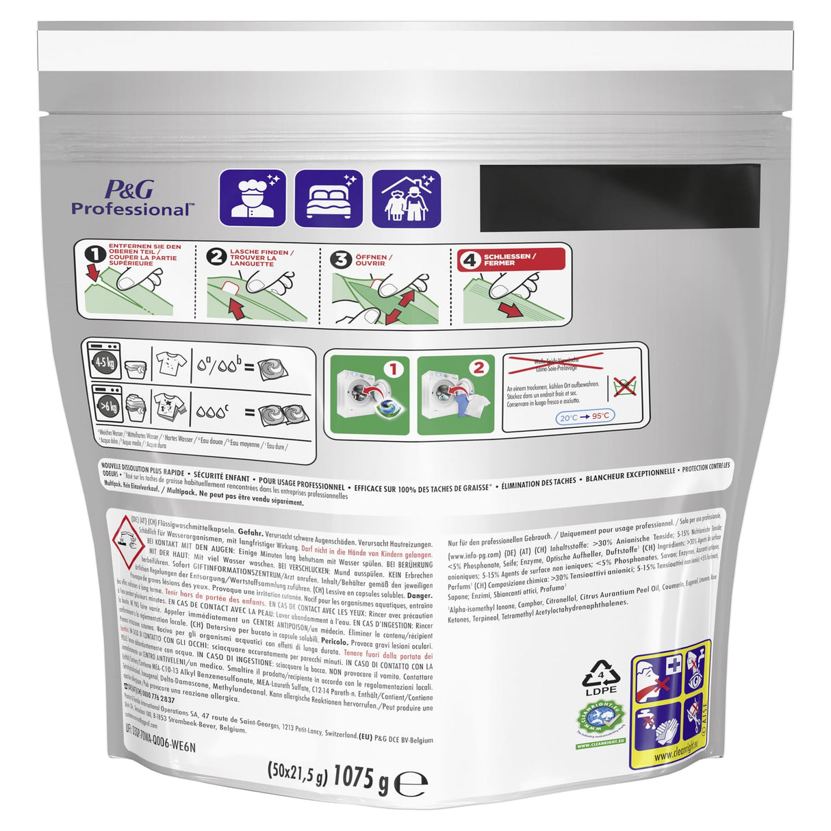 Ariel Professional All-in-1 Pods Universal+ Waschmittelpods für professionelle Anwender – Ansicht 8