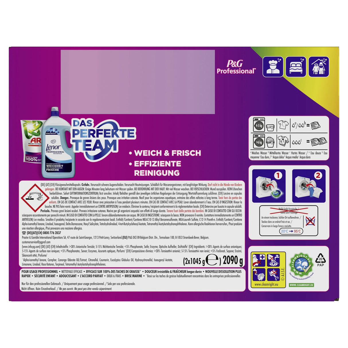 Ariel Professional All-in-1 Pods Color+ Waschmittel für den professionellen Einsatz – Ansicht 6