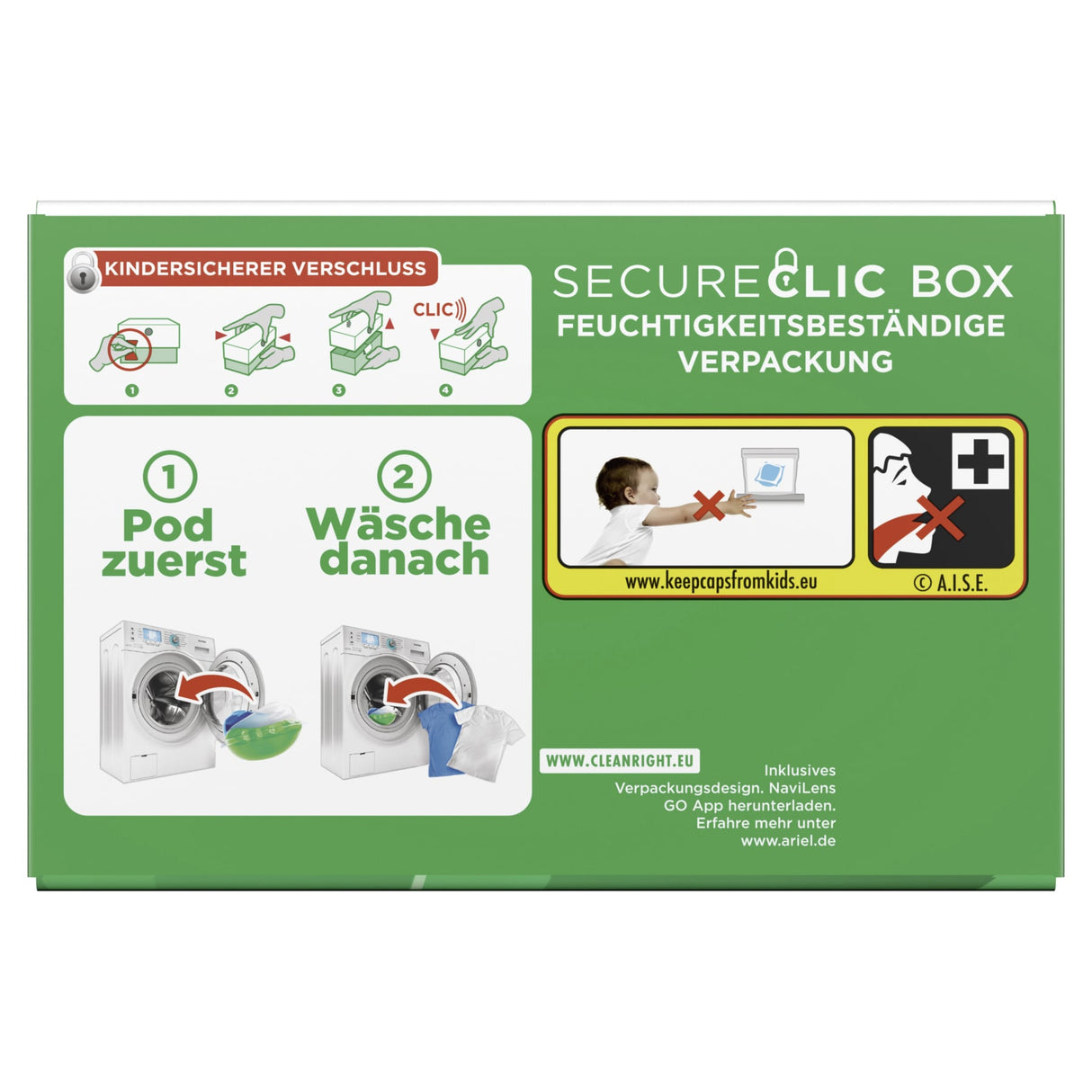 Ariel All in 1 PODS Universal+ Waschmittelpods mit 3-Kammer-Technologie – Ansicht 6