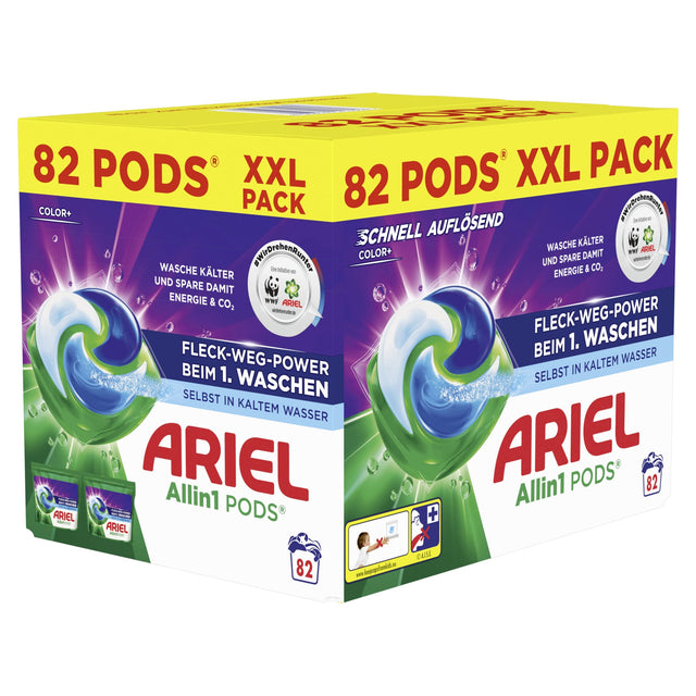 Ariel All in 1 PODS Color+ Colorwaschmittel für kraftvolle Fleckenentfernung